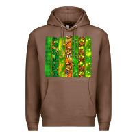 Chestnut St. Patrick's Day brushstrokes Premium Hoodie - HowdyJamesFarm