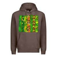 Coffee St. Patrick's Day brushstrokes Premium Hoodie - HowdyJamesFarm