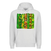 Dove Grey St. Patrick's Day brushstrokes Premium Hoodie - HowdyJamesFarm