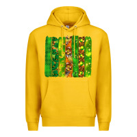 Lemon St. Patrick's Day brushstrokes Premium Hoodie - HowdyJamesFarm