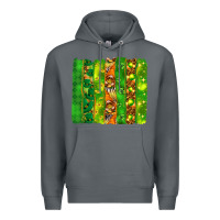 Rock St. Patrick's Day brushstrokes Premium Hoodie - HowdyJamesFarm