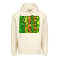 Sandshell St. Patrick's Day brushstrokes Premium Hoodie - HowdyJamesFarm