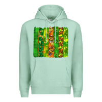 Seafoam St. Patrick's Day brushstrokes Premium Hoodie - HowdyJamesFarm