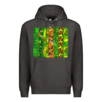 Smoke St. Patrick's Day brushstrokes Premium Hoodie - HowdyJamesFarm