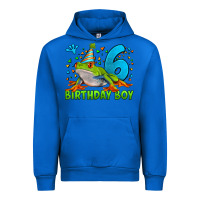 Cobalt birthday boy frog age 6 Urban Hoodie - LillyAllenDesigns