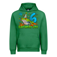Emerald birthday boy frog age 6 Urban Hoodie - LillyAllenDesigns