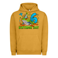 Pigment Peanut Butter birthday boy frog age 6 Urban Hoodie - LillyAllenDesigns
