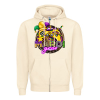 Sandshell mardi gras gamer Zipper Hoodie - CowGirlArtShop