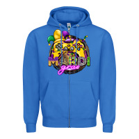 True Royal mardi gras gamer Zipper Hoodie - CowGirlArtShop
