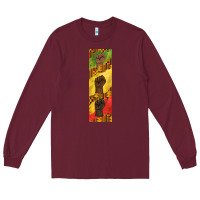 Burgundy juneteenth pen wrap Long Sleeve Tee - BarkalooDesign