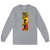 Heather Grey juneteenth pen wrap Long Sleeve Tee - BarkalooDesign