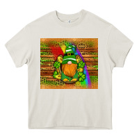 Cream st patricks gnomes rainbow Heavy Core Tee - Artiststas