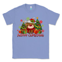 Colony Blue merry christmas reindeer Classic Tee - MaliasSmallBusiness