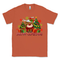 Copper merry christmas reindeer Classic Tee - MaliasSmallBusiness