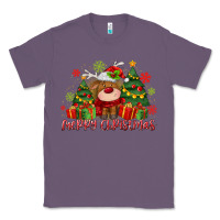 Lavender merry christmas reindeer Classic Tee - MaliasSmallBusiness