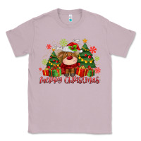 Lilac merry christmas reindeer Classic Tee - MaliasSmallBusiness