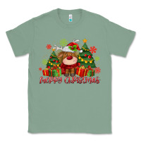 Sage merry christmas reindeer Classic Tee - MaliasSmallBusiness