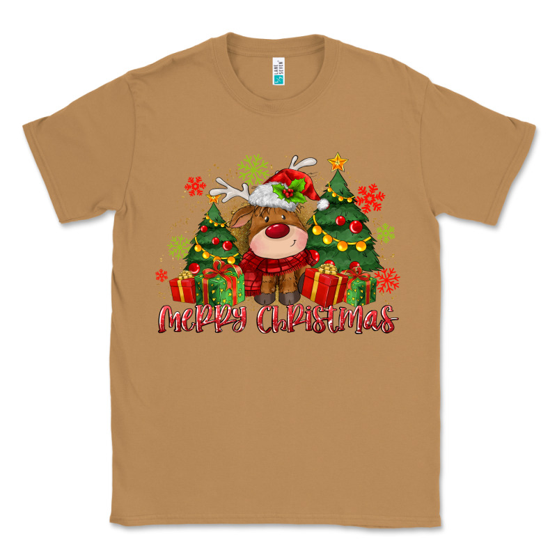Merry Christmas Reindeer Classic Tee by MaliasSmallBusiness | Teevron