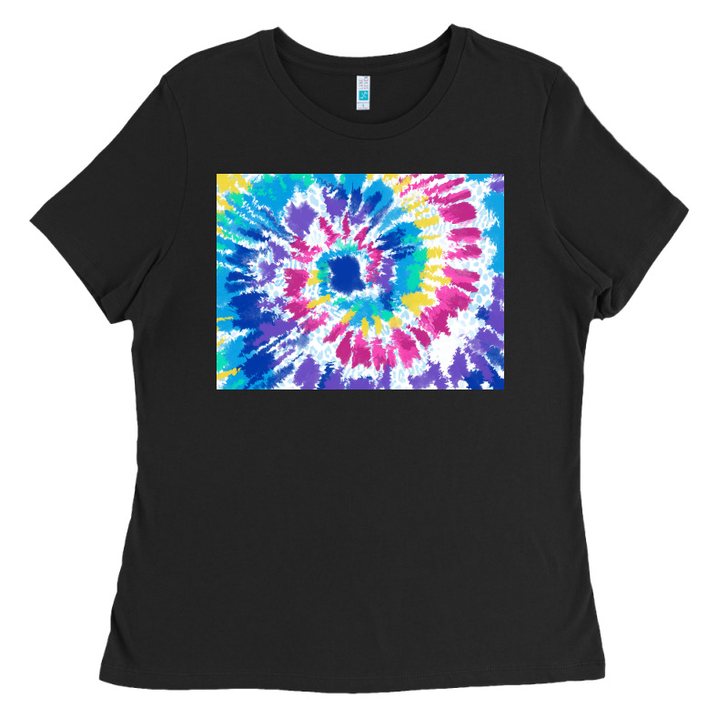 Tie Dye Background Colourful Leopard 2 3200x2400 Ladies Tee by AdoDesignShop | Teevron