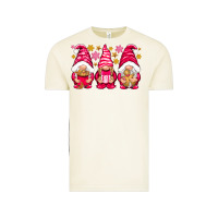 Vintage Arctic Pink Christmas gnomes Vintage Tee - NancyCooperArtShop