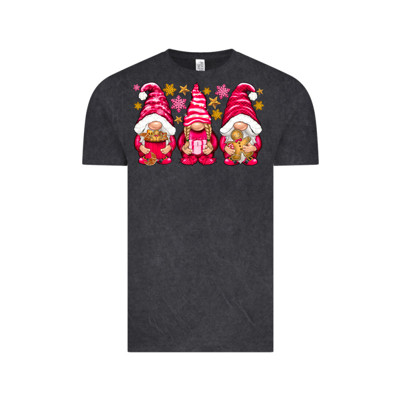 Pink Christmas Gnomes Vintage Tee by NancyCooperArtShop | Teevron