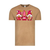 Vintage Camel Pink Christmas gnomes Vintage Tee - NancyCooperArtShop