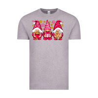 Vintage Zinc Pink Christmas gnomes Vintage Tee - NancyCooperArtShop