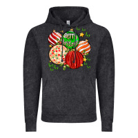 Vintage Black merry christmas tree ball Vintage Hoodie - MaliasSmallBusiness