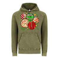 Vintage Olive merry christmas tree ball Vintage Hoodie - MaliasSmallBusiness