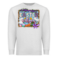 Oatmeal Heather Easter vibes Premium Sweatshirt - OliviaCreatesArt