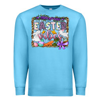 Ocean Blue Easter vibes Premium Sweatshirt - OliviaCreatesArt