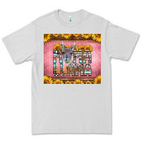 Dove Grey mama llama sunflowers Premium Tee - LillyAllenDesigns
