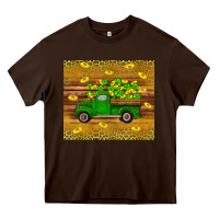 Chocolate Brown St Patricks day truck Heavy Core Tee - Artiststas