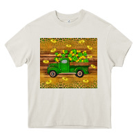 Cream St Patricks day truck Heavy Core Tee - Artiststas
