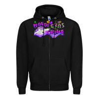 Black mardi gras cruise Zipper Hoodie - CowGirlArtShop