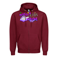 Burgundy mardi gras cruise Zipper Hoodie - CowGirlArtShop