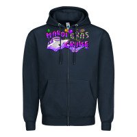 Navy mardi gras cruise Zipper Hoodie - CowGirlArtShop