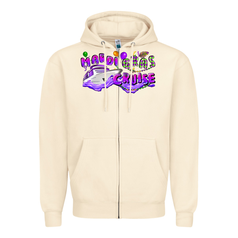 Mardi Gras Cruise Zipper Hoodie by CowGirlArtShop | Teevron