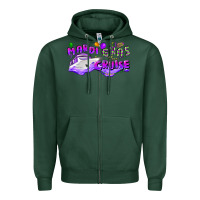 Sports Green mardi gras cruise Zipper Hoodie - CowGirlArtShop