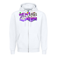 White mardi gras cruise Zipper Hoodie - CowGirlArtShop