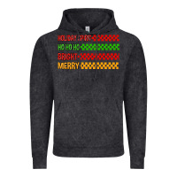 Vintage Black holiday spirit hohoho bright merry Vintage Hoodie - MaliasSmallBusiness