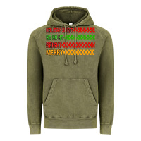 Vintage Olive holiday spirit hohoho bright merry Vintage Hoodie - MaliasSmallBusiness