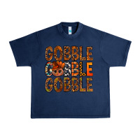 Navy western gobble with turkey bbs Urban Heavy Tee - BundleAndBundleShop