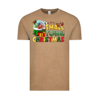 Vintage Coffee Small town Christmas Vintage Tee - NancyCooperArtShop
