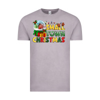 Vintage Zinc Small town Christmas Vintage Tee - NancyCooperArtShop