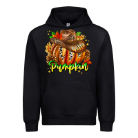 Black Hello Pumpkin Urban Hoodie - CowhideDigitalArt