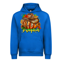 Cobalt Hello Pumpkin Urban Hoodie - CowhideDigitalArt