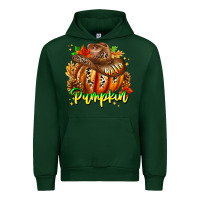 Forest Green Hello Pumpkin Urban Hoodie - CowhideDigitalArt
