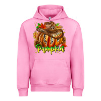 Fuchsia Pink Hello Pumpkin Urban Hoodie - CowhideDigitalArt