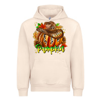Sandshell Hello Pumpkin Urban Hoodie - CowhideDigitalArt